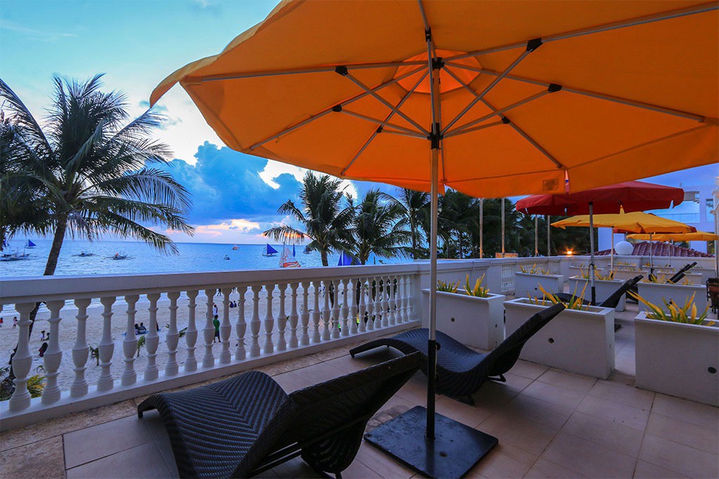 Private Balcony Loungers - Boracay Sands Hotel